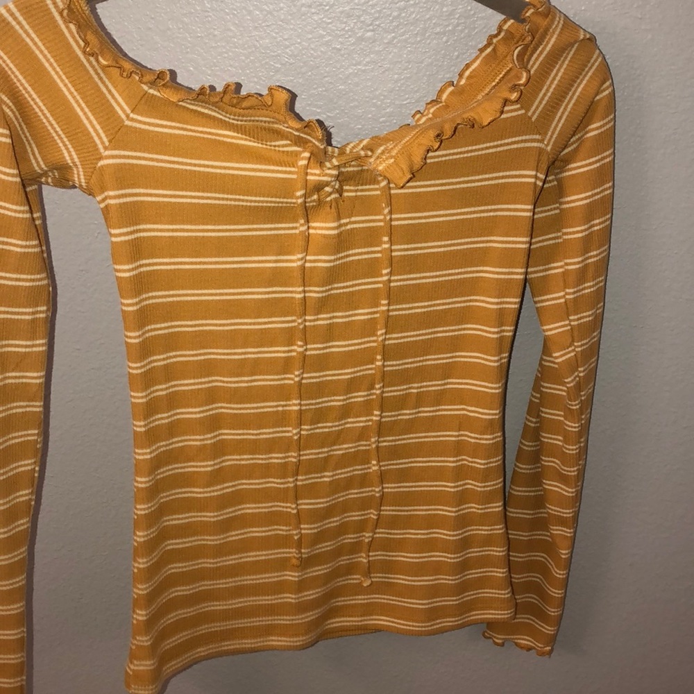 Off the Shoulder Lace-Up Top